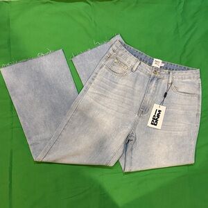 Princess Polly Light Blue Flare Jeans